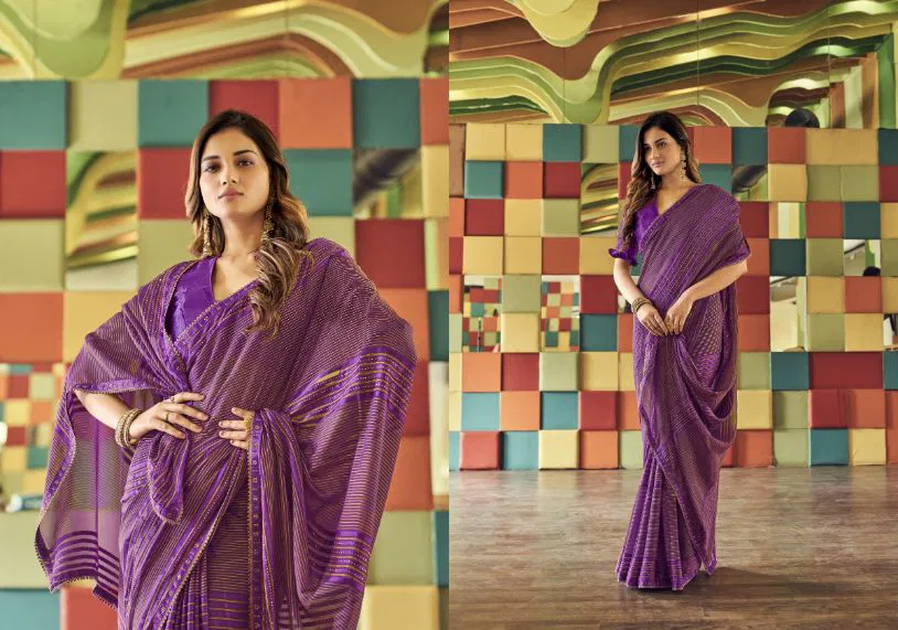 Ynf Swarna Casual Wear Viscose Weightless Viscose Lining Designer Saree Collection